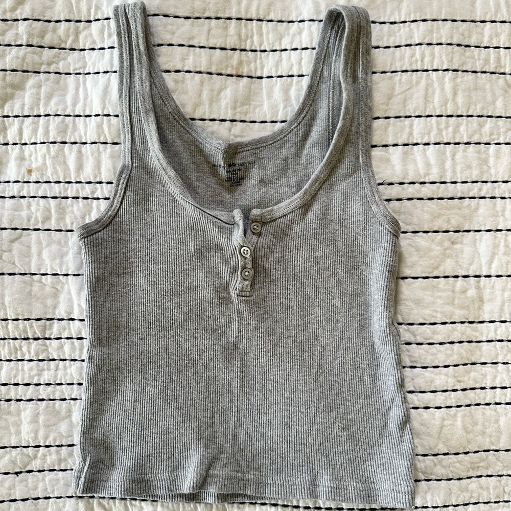 Brandy melville grey tank top